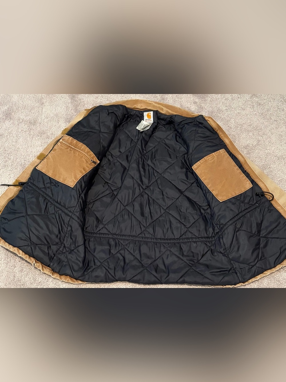 Carhartt Arctic Jacket Brown Quilt Lined Women’s Size Small Regular WC026 BRN - Picture 3 of 15